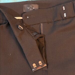 White House Black Market Black Slim Trousers